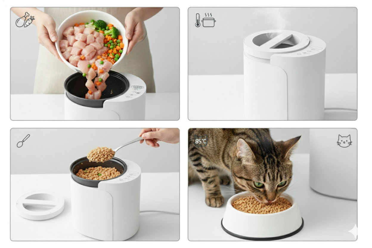 How to Use JF6011 Pet Food Maker How to use JF6011 pet food maker