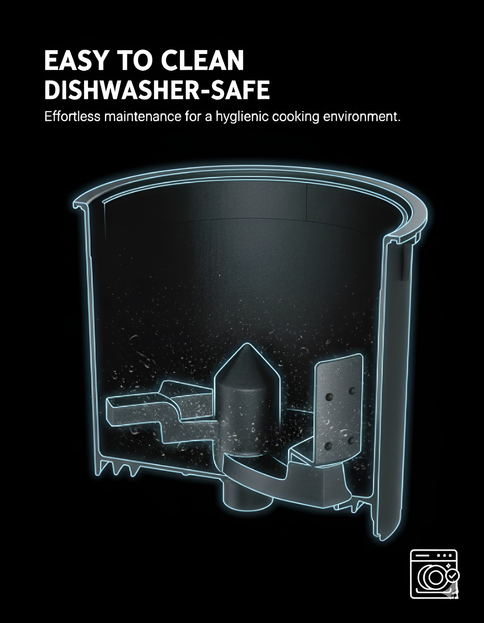 JF6011 Easy-Clean Container JF6011 pet food maker removable dishwasher-friendly container